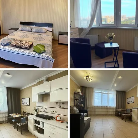 уютная с панорамой города Apartment *