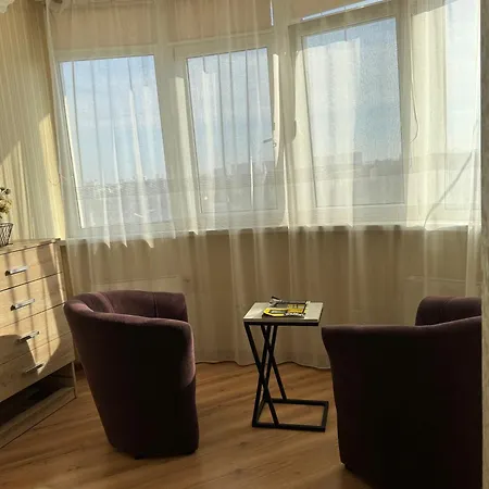 уютная с панорамой города Apartment