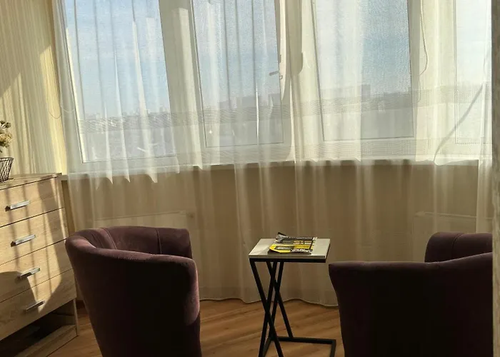 уютная с панорамой города Apartment